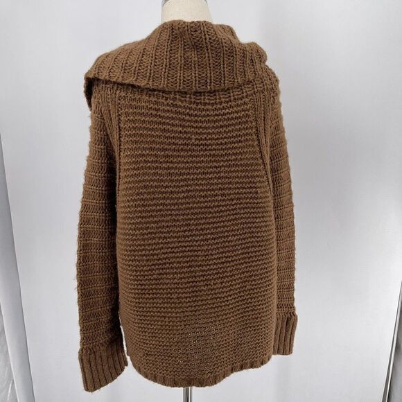 Vintage DKNY 90’s wool Oversized sweater Medium Brown BoxH - Picture 4 of 5